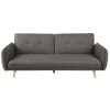 Dark Grey 3-Seater Sofa Bed